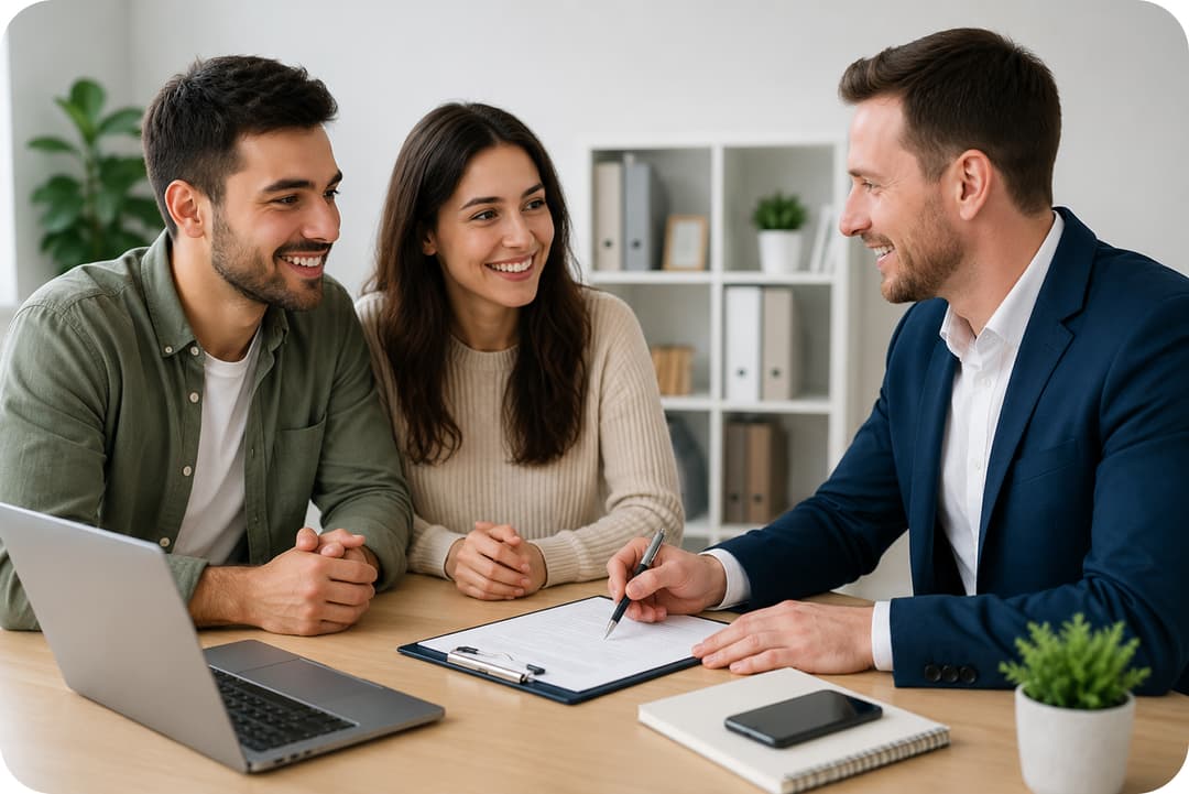 People discussing finance
